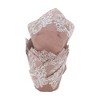 Unique Bargains Lace Flame Shape Disposable Baking Cups Greaseproof Paper White Reddish Brown 1.97"x3.15" 50 Pcs - 3 of 4