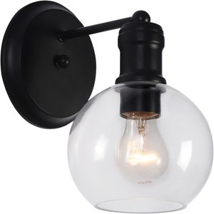 Chloe Lighting Oxa Transitional 1 Light Matt Black Indoor Wall Sconce 6" Wide - 1 of 4