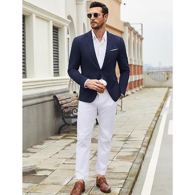 COOFANDY Mens Casual Blazer Suit Jackets One Button Sport Coats Lightweight Business Sports Jackets Khaki M — фото 3