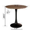 Kumasinova 31.5" Round Tulip Dining Table,Modern Mid-Century Dining Room & Kitchen Table with MDF Table Top & Pedestal Base for 2-4 People - 2 of 4