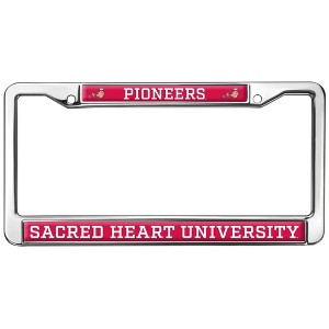 Sacred Heart University Pioneers Full Size Standard License Plate Metal Frame - 1 of 4