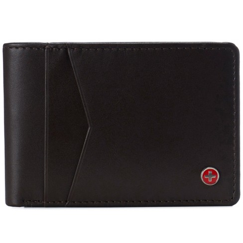 Alpine Swiss Men's Delaney Slimfold Rfid Safe Slim Bifold Wallet Smooth  Leather Comes In Gift Box Brown : Target