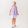 RuffleButts Baby/Toddler Seersucker Ruffle Trim Woven Shorts - 3 of 4