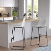 Dreama Retro Side Chair Dining Chair with Metal Legs for Kitchen, Living, Dining Room, Set of 2,The Pop Home - 4 of 4