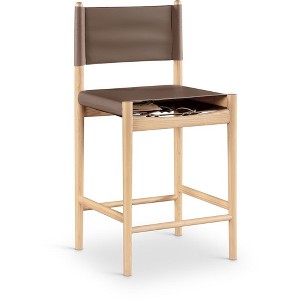 Meridian Furniture,Rawlins Vegan Leather Upholstered Counter Stool - 1 of 4