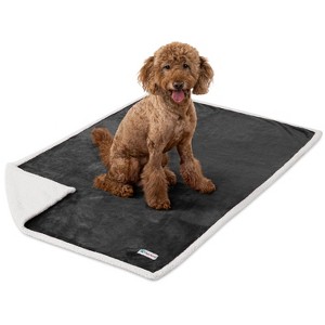 PetAmi Waterproof Dog Blanket for Bed Couch Sofa Cover, Reversible Faux Shearling Fleece Pet Throw - 1 of 4