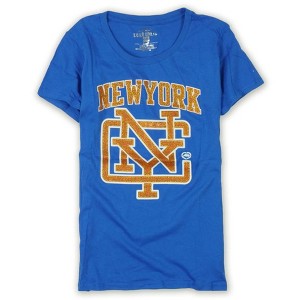 Ecko Unltd. Womens Sports Ny Crew Nk Bling Graphic T-Shirt - 1 of 1