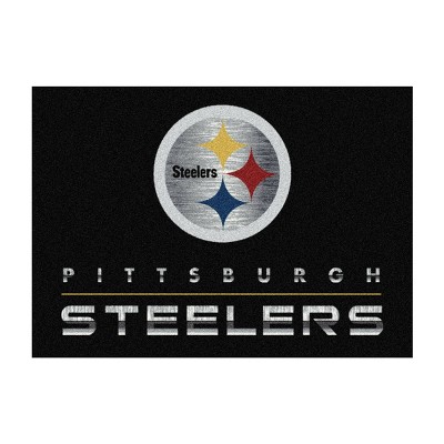 NFL Pittsburgh Steelers 4'x6' Chrome Rug