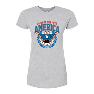 Women's - Instant Message - America Collegiate Fitted Graphic T-Shirt - 1 of 3
