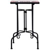 vidaXL Mosaic Side Table Terracotta and White Ceramic - 2 of 4