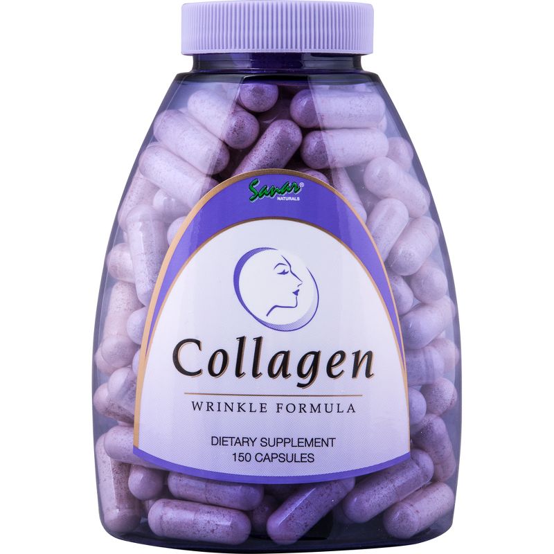 Sanar Naturals Collagen Wrinkle Formula Dietary Supplement Capsules - 150ct, 1 of 5