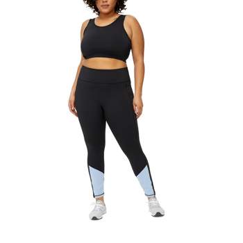 Tomboyx Workout Leggings, 7/8 Length High Waisted Active Yoga Pants With  Pockets For Women, Plus Size Inclusive (xs-6x) Black 6x : Target