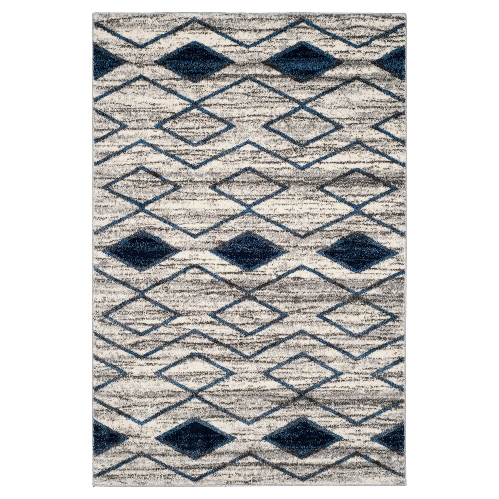 6'7inx9'2in Bergamo Rug Light Gray/Blue - Safavieh