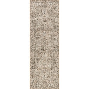 Nuloom Hillstone Collection Elinda Traditional Vintage Medallion Area Rug - 1 of 4