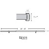 Linen Avenue End Cap Single and Double Window Curtain Rod Set - 2 of 4