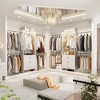 Aheaplus 76.5"-118" W Closet System with 4 Hanging Rods and 3 Drawers - 3 of 4