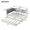 Sapphtopaz Wood Bed Frame with Shelves and Storage Headboard Platform Bed Frame for Bedroom, No Box Spring Needed - 4 of 4
