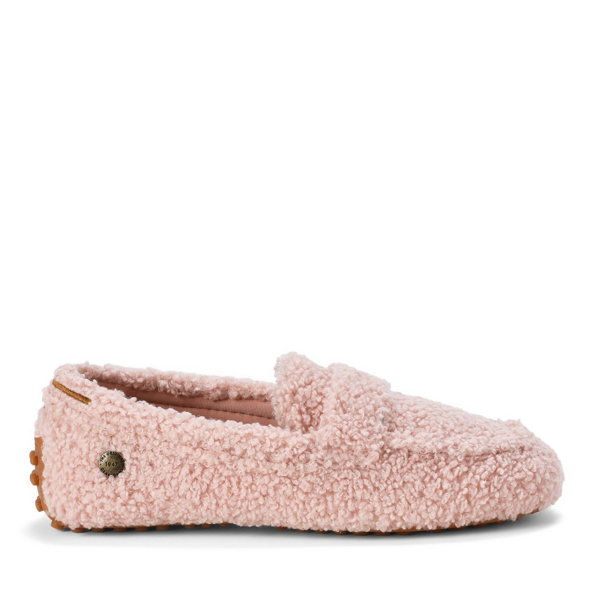 Женские туфли Dearfoams Women's Hazel Teddy Loafer - Pale Mauve Size 10 — фото 2