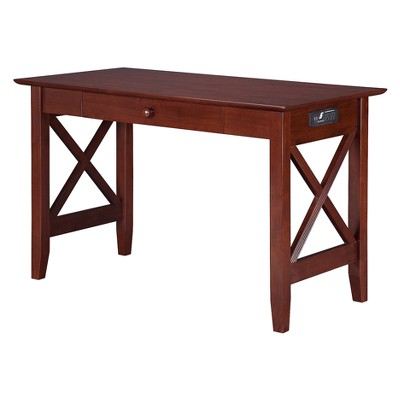 target desk with outlet