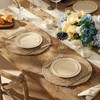 Aoibox Round Woven Placemats Set of 12, Boho Rattan Chargers for Dinner Plates, Rustic Wicker Place Mats, Straw Braided Table Placemats for Dining - 2 of 4
