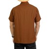 HAPPY BAY Men's Short Sleeve Button Down Casual Collar Camp Summer Shirts Business Shirts for Men Vacation Solid Shirts with Pocket - 3 of 4