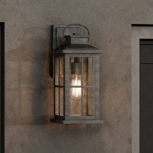 Urban Ambiance Luxury Transitional Outdoor Wall Sconce 12''H x 5''W,  Aged Pewter Finish,  Anaheim Collection, UHP1294 - 1 of 4