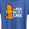 Women's - Garfield - Ask Me If I Care Short Sleeve Graphic T-Shirt - 2 of 4