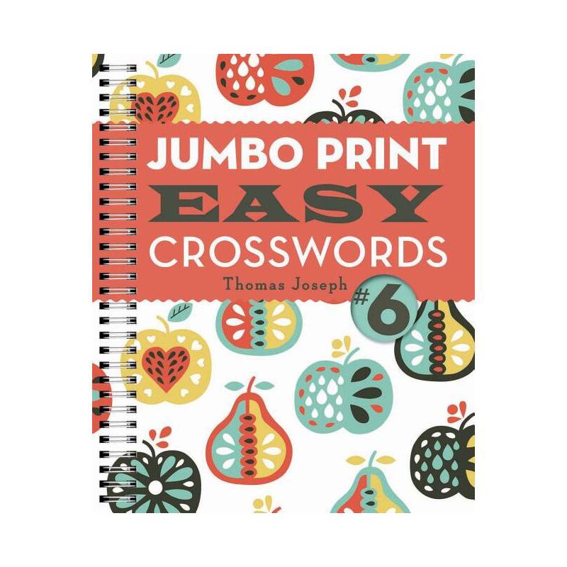 Jumbo Print Easy Crosswords #6 - (Large Print Crosswords) by  Thomas Joseph (Paperback), 1 of 2