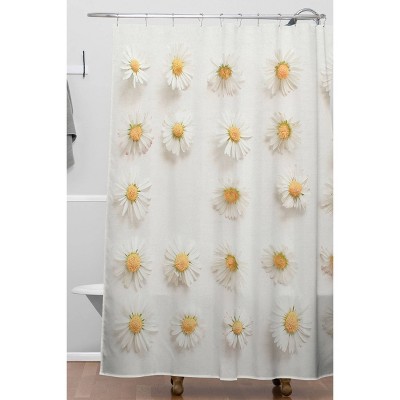 Fabric Daisy Shower Curtain Target, Yellow Daisy Shower Curtain Hooks