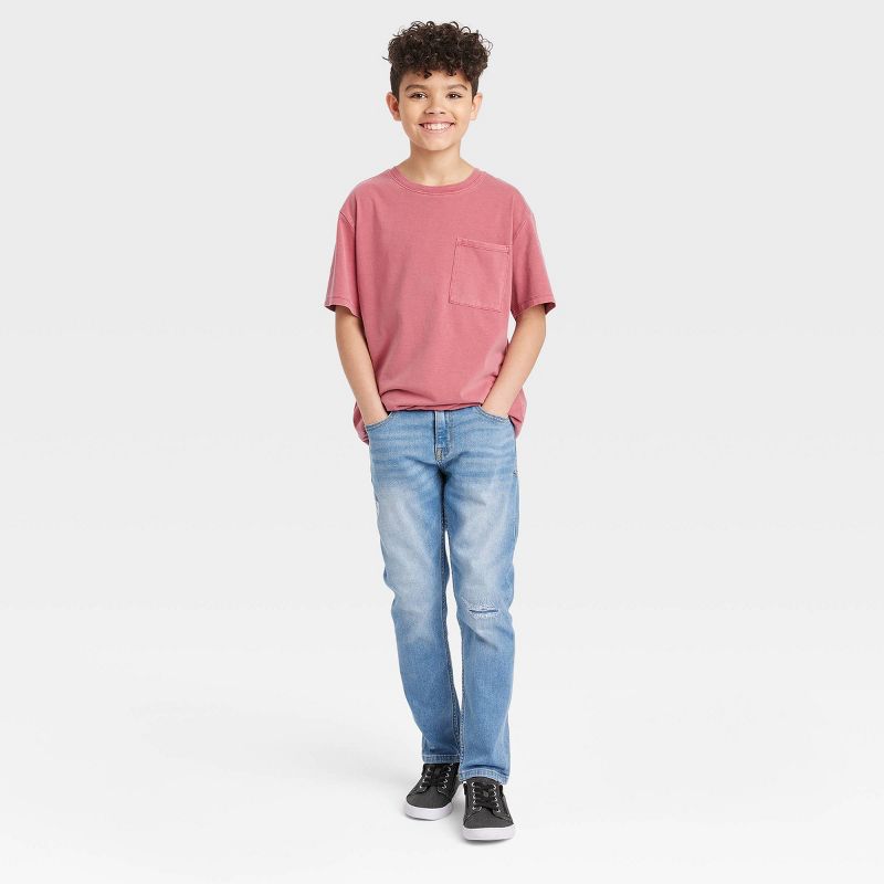Boys' Stretch Relaxed Taper Jeans- art class™, 3 of 6