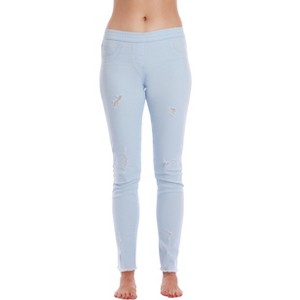 Just Love Denim Wash Ripped Jeggings for Women - 1 of 3