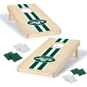 NFL New York Jets 1'x2' Wood Cornhole Set - 1 of 4