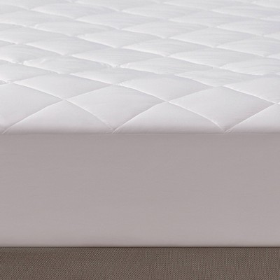 White Quilted Down Alternative California King Mattress Pad