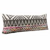 14" X 36" Off-White Black Red Blue Orange And Green 100% Cotton Geometric Zippered Pillow - 4 of 4