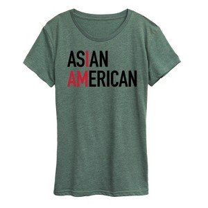 Women's - Instant Message - I Am Asian American Short Sleeve Graphic T-Shirt - 1 of 4