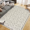 Washable Boho Floral Runner, Non-Slip, Low Pile, Soft Throw Rug for Entryway, Kitchen, Front Door, Kids Room, Indoor Mat. - 4 of 4