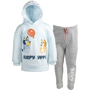 Bluey Fleece Pullover Hoodie and Pants Outfit Set Little Kid - 1 of 4