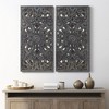 LIVN CO. 2-Piece Distressed Botanical Carved Wood Wall Decor Set - 2 of 4