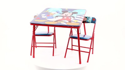 Mickey mouse erasable activity outlet table and chairs playset