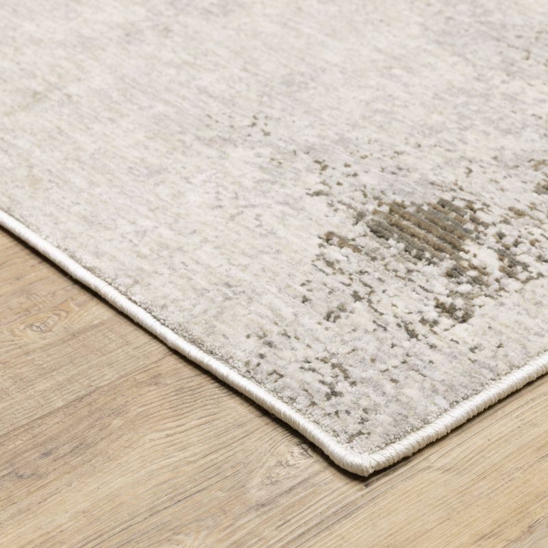 Nirvan Muted Abstract Indoor Area Rug Ivory/Beige - Captiv8e Designs, 4 of 13