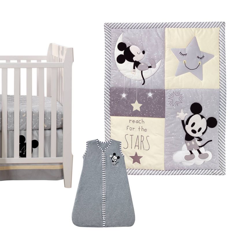 Lambs &#38; Ivy Disney Baby Nursery Crib Bedding Set - Mickey Mouse 4pc, 1 of 10