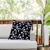 20"x20" Deny Designs Retrografika Planets Outdoor Throw Pillow Black: Abstract Design, Polyester, Square Shape, Spot Clean - image 2 of 4