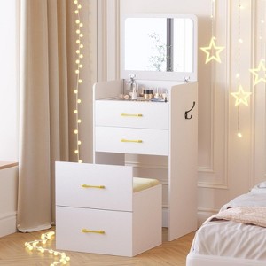 Vlsrka 3-in-1 Vanity Desk with Flip Top Mirror - 1 of 3