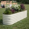 COZONY Galvanized Raised Garden Bed, Tall Metal Planter Box for Vegetables, Flowers and Herbs - 3 of 4