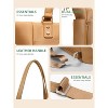 Itopfox Neoprene Diaper Bag Tote with Changing Station, 14 Pockets Large Capacity Travel Baby Bag, Convertible Diaper Tote, Brown - 4 of 4