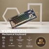 MaseiKar YZ75 75% Hot Swappable Wireless Gaming Mechanical Keyboard, RGB Backlights, BT5.0/2.4G/USB-C, Dye Sub PBT Keycaps(Gateron G Pro Yellow,Black) - 2 of 4