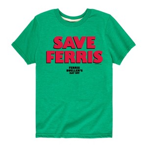 Boys' - Ferris Bueller's Day Off - Save Ferris Short Sleeve Graphic T-Shirt - 1 of 4