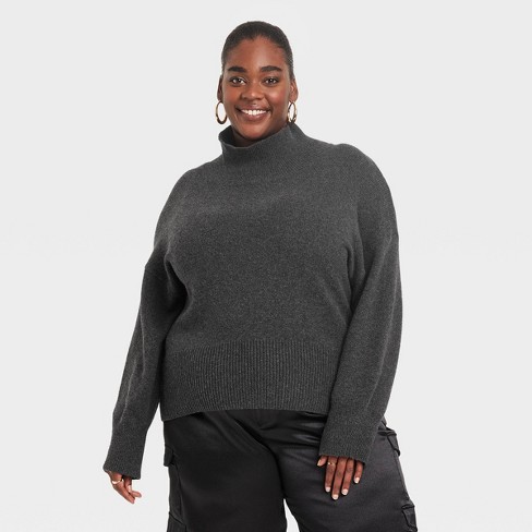 Black turtleneck sweater clearance target