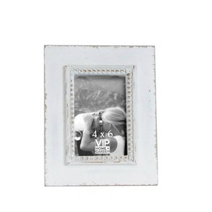 VIP Wood 7.5 in. White 4x6 Photo Frame - 1 of 4