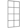 VidaXL Sliding Door Aluminum and ESG Glass 40.4"x80.7" Black - 2 of 4